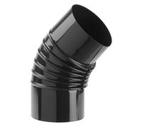 GOMITO SMALTATO PER STUFE ø 13 - 45° colore nero lucido
