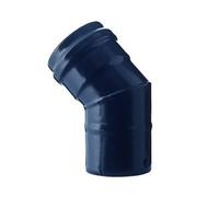 GOMITO STUFA PELLET A 45° NERO OPACO PESANTE MM.1,2 FER 291552