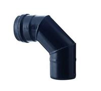 GOMITO STUFE A PELLET A 90° NERO OPACO PESANTE MM.1,2 ø cm.12 -FER-291545