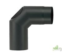 GOMITO TUBO CURVA 90° PER STUFA PELLET ACCIAIO 2 MM.AETERNUM ISPEZIONE 13 CM