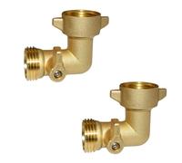 Gomito tubo da per giardino in ottone 90 gradi 3/4 con valvola di