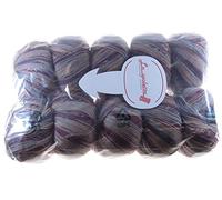 GOMITOLI 100% MERINO SUPERWASH VARIEG ARANCIO/GRIGIO FERRI 2.5/3 500 g BB80