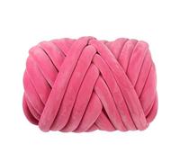 gomitoli di lana Coperta di lana intrecciata a mano, lunga 3 cm, in tessuto, for cuscino fai da te, nido for gatti(Dark pink Neon Yellow)