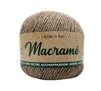 Gomitolo cordoncino da 150 gr. 200 mt. Macrame Barbante 80% cotone 20% poliestere interamente riciclato oeko-tex® (Corda MB05-140163)