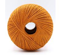 Gomitolo Cotone per uncinetto Tre ali titolo 03 05 08 16 bianco ecru rosso vari colori 100 gr filo di scozia 100% cotone filato titolo 5 8 16 (136 Ruggine, Titolo 05)