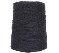 Gomitolo di filato for maglieria fatto a mano fai da te da 500 g - 2,5 gomitoli di filo di cotone Big Belly in puro cotone for progetti di artigianato e maglieria(2#black)