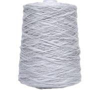 Gomitolo di filato for maglieria fatto a mano fai da te da 500 g - 2,5 gomitoli di filo di cotone Big Belly in puro cotone for progetti di artigianato e maglieria(37#Graysilver)