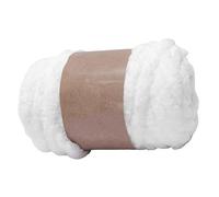 Gomitolo di Filato Grosso di Ciniglia, 250 g, per Coperte e Cuscini, Colore Bianco