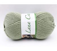 gomitolo lana Carezza 100g - 380 metri 10% acrilico premium per ferri 2,5/3 verstle per ogni tipo di capo d'abbigliamneto e per amigurumi (salvia - 1537)