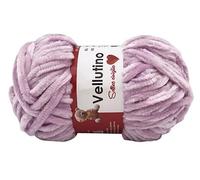 GOMITOLO VELLUTINO IN CINIGLIA 50GR/60MT PER CAPI DA NEONATI, AMIGRUMI E ACCESSORI (LILLA CHIARO 403)
