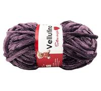 GOMITOLO VELLUTINO IN CINIGLIA 50GR/60MT PER CAPI DA NEONATI, AMIGRUMI E ACCESSORI (MELANZANA 806)