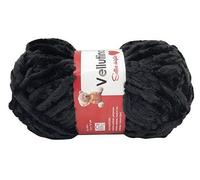 GOMITOLO VELLUTINO IN CINIGLIA 50GR/60MT PER CAPI DA NEONATI, AMIGRUMI E ACCESSORI - NERO 940