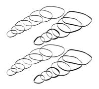 Gomma 2 MM Cinghia Piatta 100 Pezzi, per Registratore Cassette | Ricambio a Basso Rumore, Mantiene la Precisione di Rotazione, per Manutenzione di Giradischi e Restauro Audio