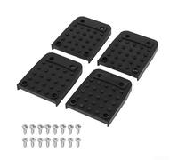 Gomma antiscivolo per suola Pad per trampoli con viti antiscivolo | Include 16 viti, facile da installare, adatta, tutte le marche di palafitte, finitura di colore nero