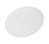 Gomma Bianca Tappetino Rotondo per Lavello da Cucina | Design Forato, Riutilizzabile e Antiscivolo, per Bicchieri e Verdure, Adatto a Lavaggio e Sala da Pranzo