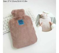 Gomma Borsa Dell'Acqua Calda con Pile Cover Pelliccia Peloso Soffice Shaggy