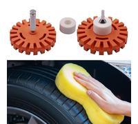 Gomma Cancellare Set Ruote Adesivo Strumento di Rimozione per Gessato Vetro