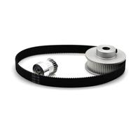 Gomma Cinghia Sincrona Kit Puleggia Dentata GT2 40 Denti 20 Denti Rapporto Riduzione 1:2 Larghezza 10Mm Ruota Tensionamento Sincrona Stampante 3D 2GT 40T 20T(2GT-40T B14mm,400MM_2GT-20T B6MM)