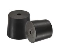 Gomma Conico Tappo da 26mm a 32mm con Foro Nero per Polvere Rivestimento 10pz