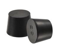 Gomma Conico Tappo da 27mm a 34mm Solido Nero per Polvere Rivestimento 10pz