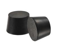 Gomma Conico Tappo da 33mm a 41mm Solido Nero per Polvere Rivestimento 10pz