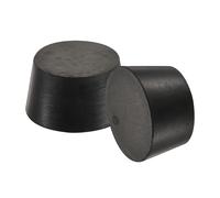 Gomma Conico Tappo da 37mm a 45mm Solido Nero per Polvere Rivestimento 10pz