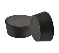 Gomma Conico Tappo da 48mm a 56mm Solido Nero per Polvere Rivestimento 5pz