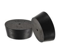 Gomma Conico Tappo da 54mm a 64mm con Foro Nero per Polvere Rivestimento 3pz