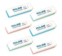 Gomma da cancellare Milan Cpm612 Set 6 Gomme Nata® Biselate
