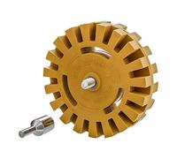 Gomma da cancellare TCP Global Heavy Duty Wheel 10,2 cm pollici Pad & Adapter - a righe, attrezzo per rimozione rimozione adesivo vinilico, Graphics