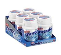 Gomma da masticare alla menta Senza zucchero | Mentos | Gum White Sweet Mint Sugarfree 40 pezzi | Peso totale 60 grammi