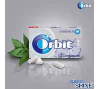 Gomma da masticare Orbit Sugar Free, menta dolce 140 g (confezione da 20) + s...