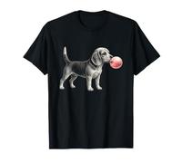Gomma da Masticare Rosa Beagle, Simpatica Grafica per Amanti dei Cani Beagle Maglietta