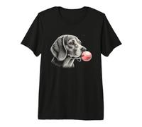 Gomma da Masticare Rosa Beagle, Simpatica Grafica per Amanti dei Cani Beagle Maglietta Premium