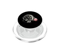 Gomma da masticare rosa Beagle, simpatica grafica per amanti dei cani Beagle PopSockets PopGrip per MagSafe