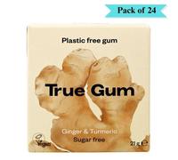 Gomma da masticare True Gum Vegan senza zucchero zenzero e curcuma - Confezio...