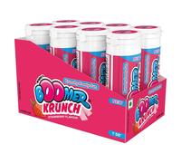 Gomma da masticare Wrigley's Boomer Krunch gusto fragola (confezione da 8 tubi)