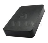 Gomma Dapping Block 15,2 x 10,2 x 2,5 cm Art Clay Silver Block Doming Craft Tool