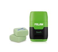 Gomma e Temperino Milan Touch Pack Afilaborras Compact Verde