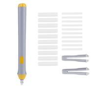 Gomma elettrica, cancellino per matita automatica con batteria - 22 ricariche incluse for uso scolastico (Grigio), strumenti per disegno