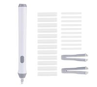 Gomma Elettrica, Gomma Elettrica di Schizzo, Gomma da Cancellare a Penna, Gomma Elettrica a Batteria con 20 pezzi 2,3 mm 5 mm Ricariche, per Disegno, Pittura, Schizzi, Appunti(Bianco)