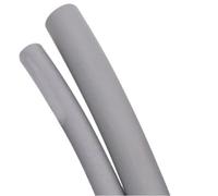 gomma flessibile Guaina termorestringente grigia e marrone Guaina termorestringente Guaina for tubo Filo avvolgente Riparazione connettore fai-da-te 5 metri elastico di drenaggio (Color : Grey, Size