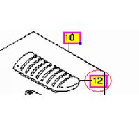 GOMMA GOMMINO PEDANA PEDALINO ANTERIORE SUZUKI DL 650 V STROM 2010 2011 2012