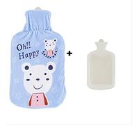 Gomma Naturale Con Coperchio In Velluto Di Calda Stampa Torcia Calda Ispessita 200 X 120 Mm Stampa Orso Blu 0.5L