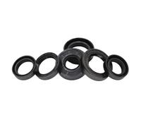 Gomma nitrilica NBR Guarnizione a molla con labbro scanalato Anello paraolio scheletro - 15 pezzi(10x25x7)