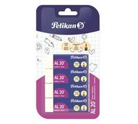Gomma Pelikan al20 bianca per matita. Confezione da 4 pezzi.