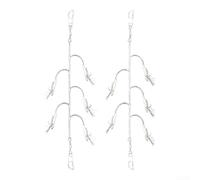 Gomma per biomimetici Gamberetti Lure 10g Multi-Hook Gomma per biomimetici | Design luminoso a forma di gamberetti, 5 ganci, materiali riflettenti, attira le scuole, materiale in gomma