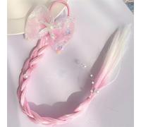 Gomma per capelli ST-38419 con treccia - Rosa / Tipo 3