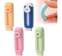 Gomma per matita scorrevole e retrattile, simpatica gomma push-pull con custodia in plastica, articoli per il ritorno a scuola, regali per feste per bambini, adatta per disegno, studenti e insegnanti