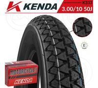GOMMA PNEUMATICO COPERTONE KENDA K333 3.00-10 50J + CAMERA VESPA 50 R N SPECIAL